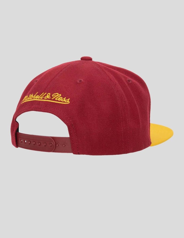 MITCHELL & NESS cavaliers 2 tono 2.0 snapback rosso / giallo
